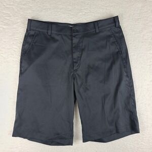 Nike Golf Shorts Mens 32 Black Dri Fit 11" Inseam Casual Tour‎ Performance *